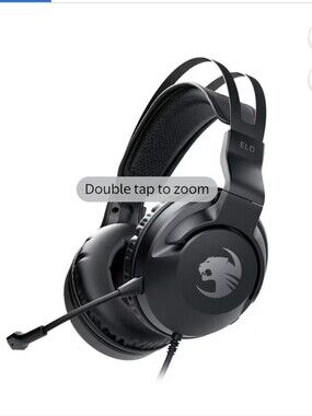 Roccat ELOX Black Over-Ear Gaming Headset with Mic